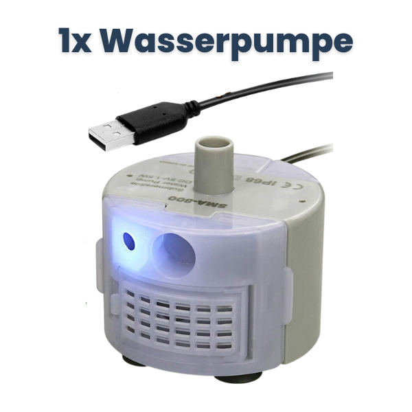 Ersatzpumpe, USB- Pumpe für Katze Trinkbrunnen,Katzen Hunde Wasserspender  160l/h